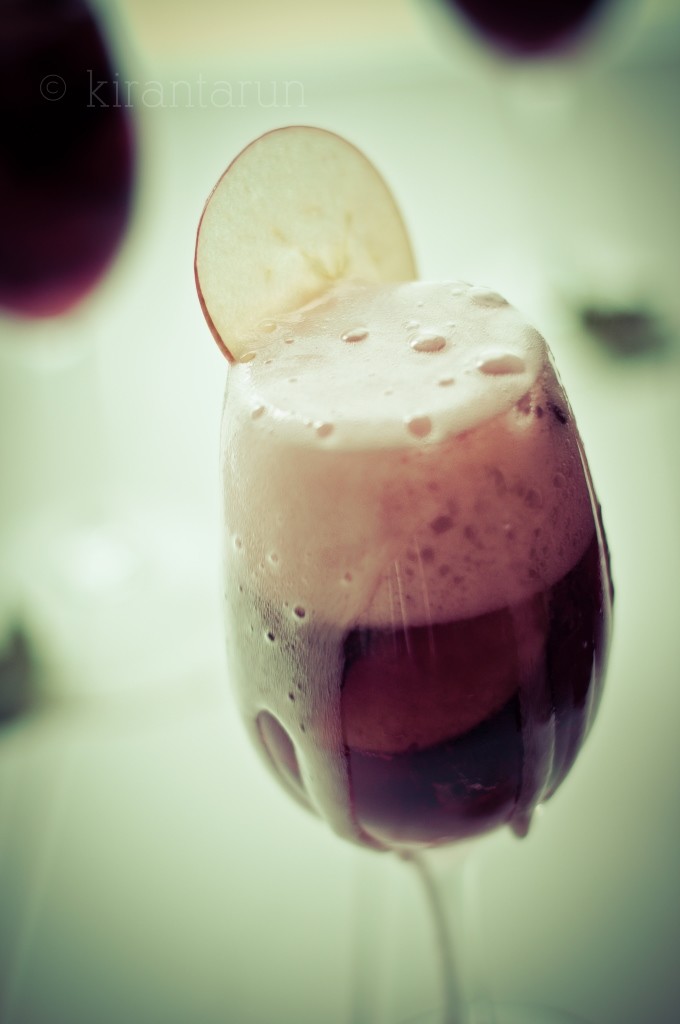 Autumn Apple Cider and Champagne Sangria | Faith, Hope, Love, and Luck Survive Despite a Whiskered Accomplice