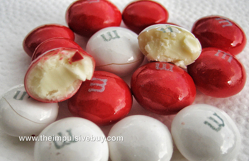 M&M'S, Holiday White Peppermint Chocolate Candy Bag