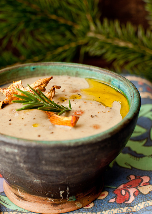 Creamy Mushroom Soup | Faith, Hope, Love, and Luck Survive Despite a Whiskered Accomplice