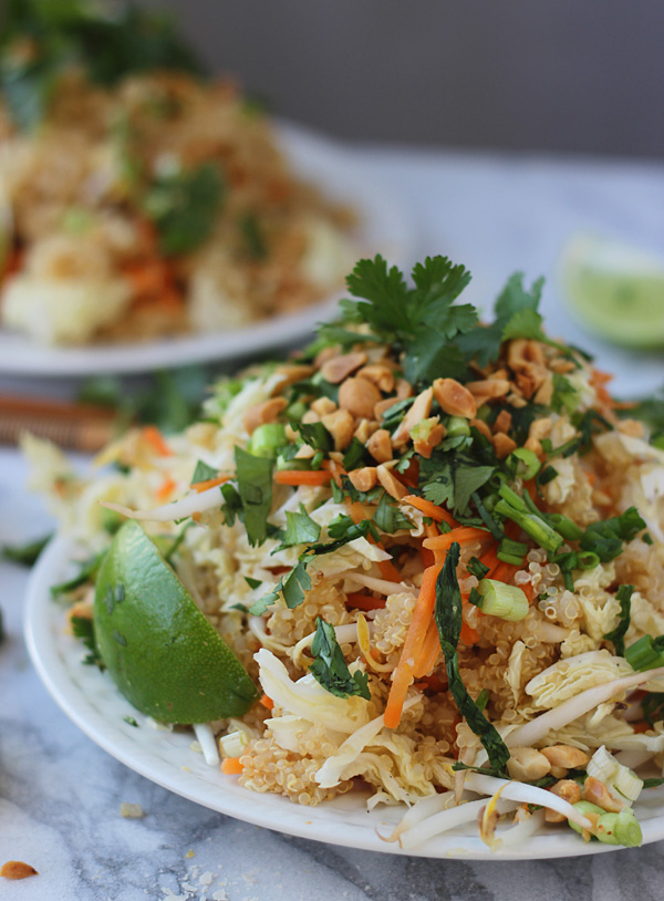 Quinoa Pad Thai | Faith, Hope, Love, and Luck Survive Despite a Whiskered Accomplice