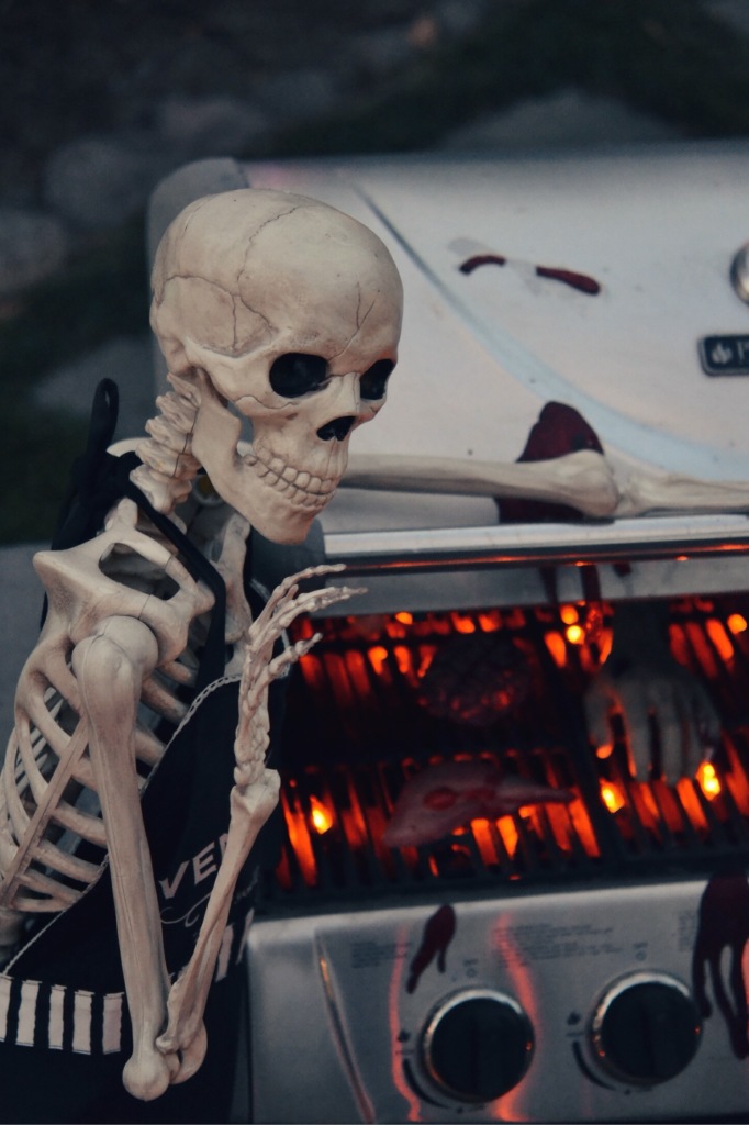 Skeleton Grill | Faith, Hope, Love, and Luck Survive Despite a Whiskered Accomplice