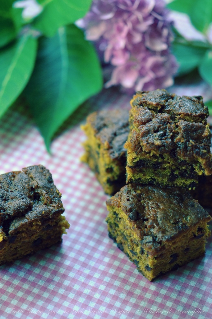 Pumpkin Caramel Toffee Bars | Faith, Hope, Love, & Luck Survive Despite A Whiskered Accomplice