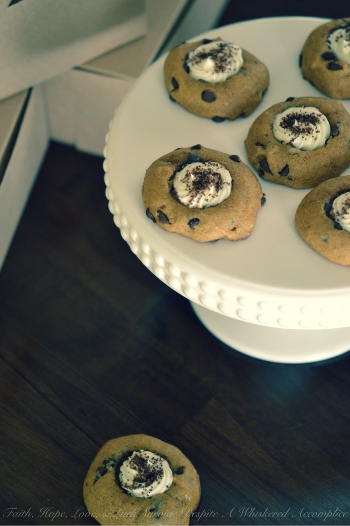 Oktoberfest Pumpkin Bread Thumbprint Cookies | Faith, Hope, Love, and Luck Survive Despite a Whiskered Accomplice
