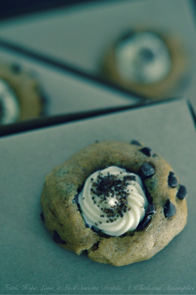 Oktoberfest Pumpkin Bread Thumbprint Cookies | Faith, Hope, Love, and Luck Survive Despite a Whiskered Accomplice