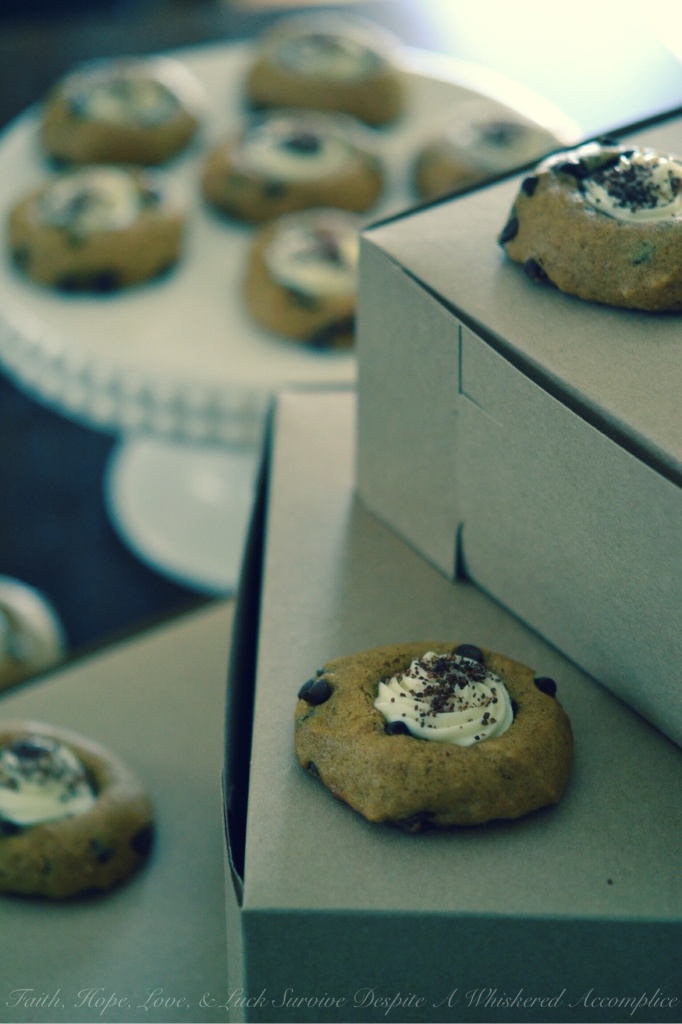 Oktoberfest Pumpkin Bread Thumbprint Cookies | Faith, Hope, Love, and Luck Survive Despite a Whiskered Accomplice