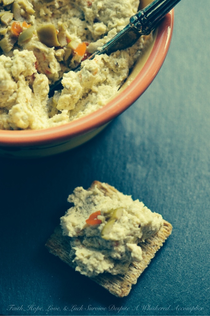 Birthday Leftover Chicken Spread | Faith, Hope, Love, and Luck Survive Despite a Whiskered Accomplice
