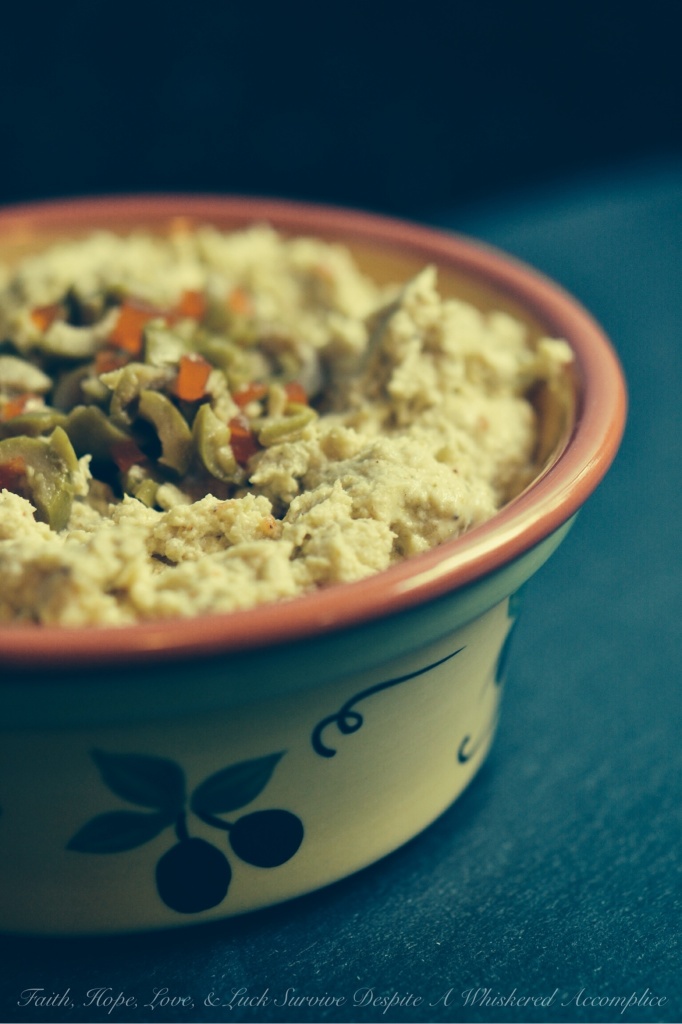 Birthday Leftover Chicken Spread | Faith, Hope, Love, and Luck Survive Despite a Whiskered Accomplice