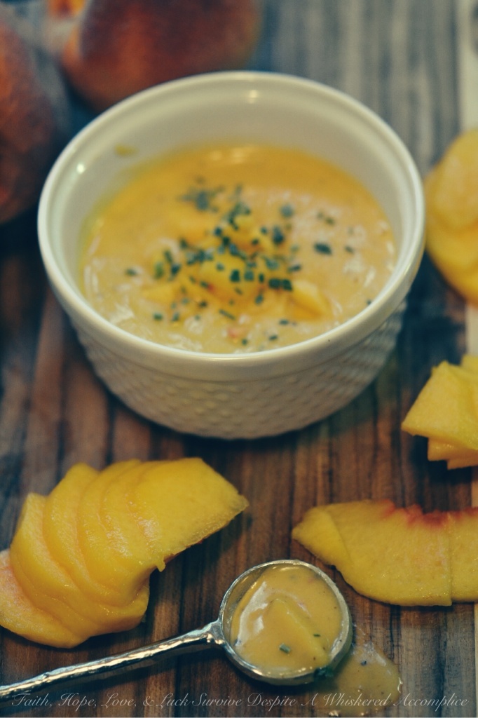Fresh Peach Salad Dressing | Faith, Hope, Love, and Luck Survive Despite a Whiskered Accomplice