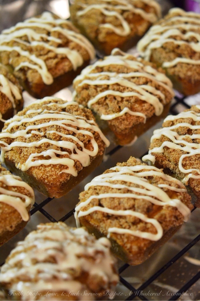 Pumpkin Streusel Breakfast Squares | Faith, Hope, Love, and Luck Survive Despite a Whiskered Accomplice