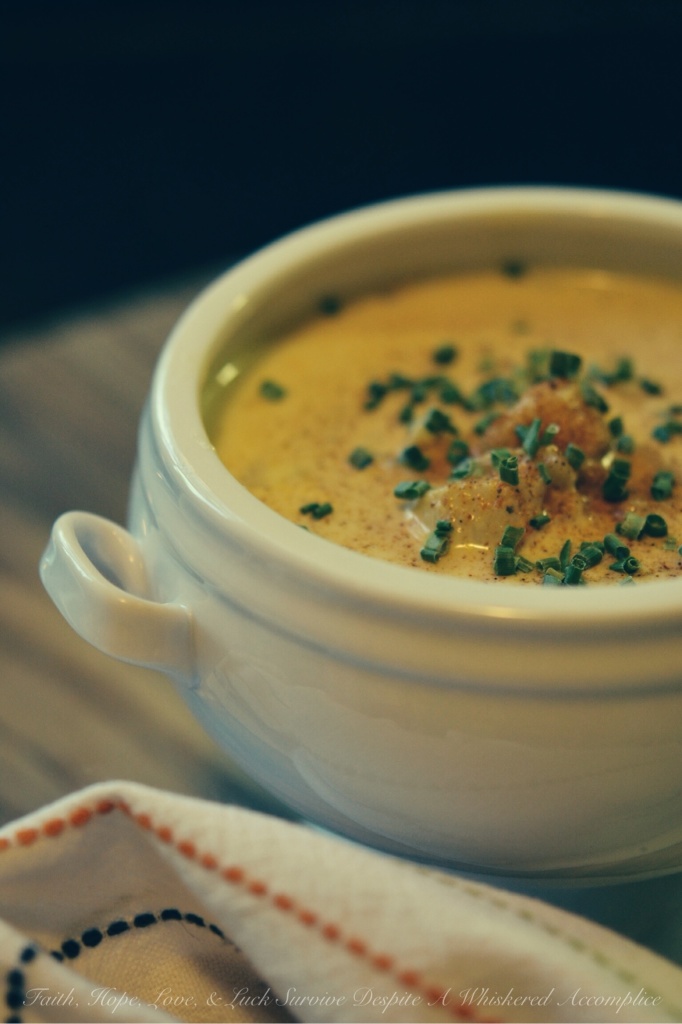 Scallop Half Soup/Half Chowder | Faith, Hope, Love, and Luck Survive Despite a Whiskered Accomplice