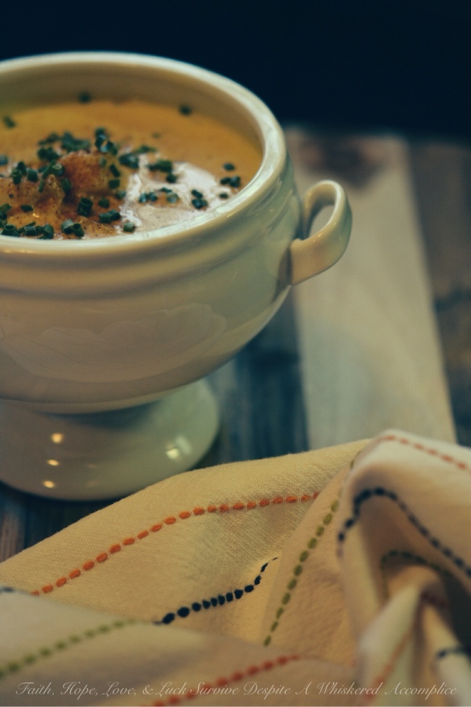 Scallop Half Soup/Half Chowder | Faith, Hope, Love, and Luck Survive Despite a Whiskered Accomplice