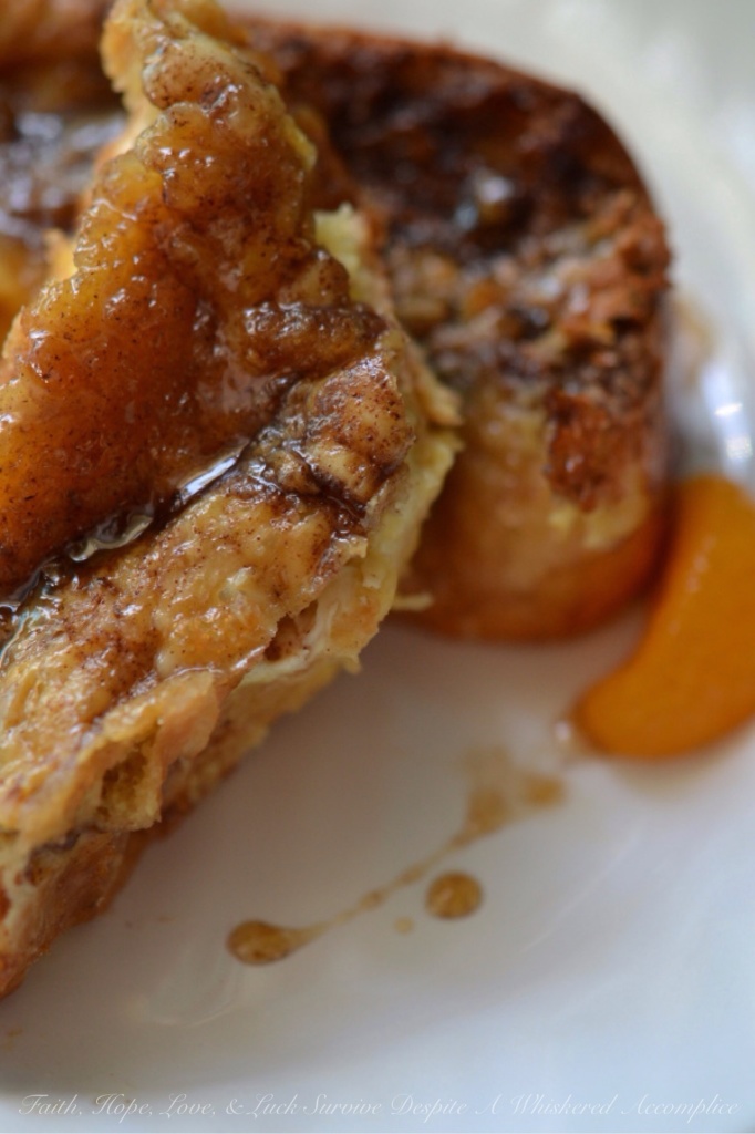 Creme Brûlée French Toast | Faith, Hope, Love, and Luck Survive Despite a Whiskered Accomplice