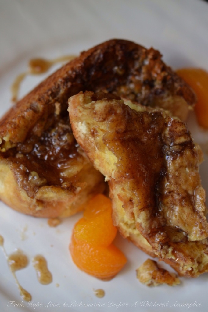 Creme Brûlée French Toast | Faith, Hope, Love, and Luck Survive Despite a Whiskered Accomplice