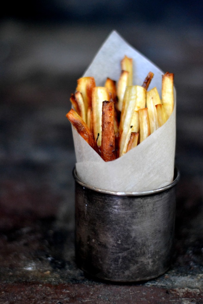 Maple Roasted Parsnip Fries | Faith, Hope, Love, and Luck Survive Despite a Whiskered Accomplice