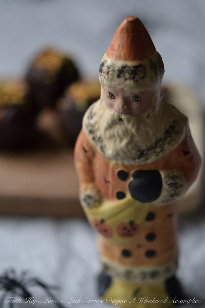 Halloween Oreo Truffles | Faith, Hope, Love, and Luck Survive Despite a Whiskered Accomplice