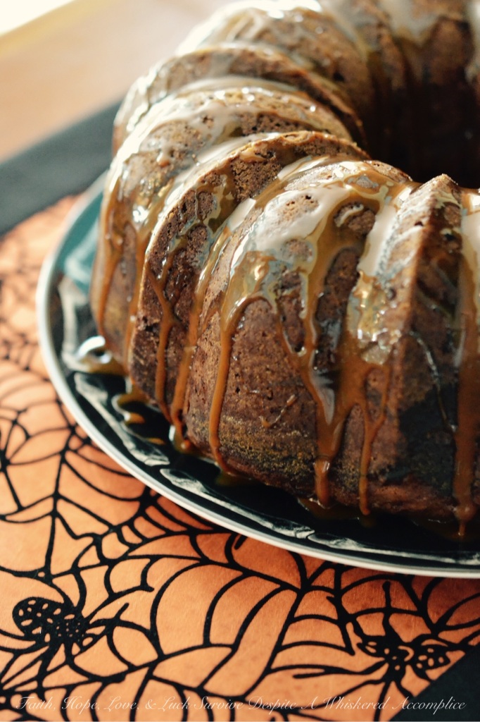 Autumn Apple Cream Cheese Cake - This delicious caramel-drizzled apple Bundt cake is the perfect way to enjoy the flavors of fall. With its seasonal spices like cinnamon and nutmeg, it will fill your home with the inviting aromas of autumn. This moist and fluffy apple-filled cake is perfectly complemented with a creamy cream cheese filling and a decadent caramel drizzle. It's a truly irresistible combination that will have everyone asking for seconds. This cake is a great way to enjoy a flavorful slice of fall heaven.