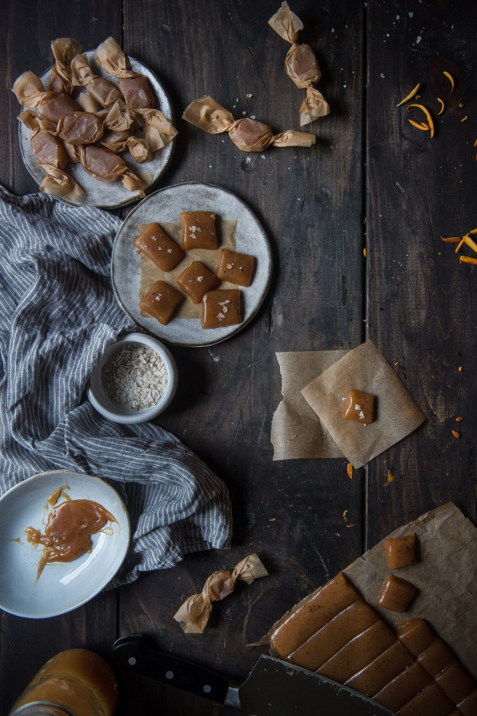 Apple Cider Creme Fraiche Caramels | Faith, Hope, Love, and Luck Survive Despite a Whiskered Accomplice