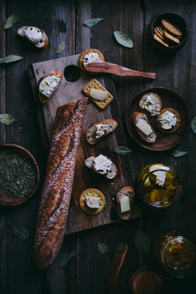 Herb-Marinated Cheeses | Faith, Hope, Love, and Luck Survive Despite a Whiskered Accomplice