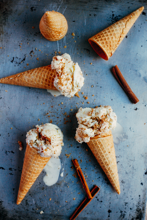 Roasted Apple Butter and Apple Crisp Ice Cream | Faith, Hope, Love, and Luck Survive Despite a Whiskered Accomplice