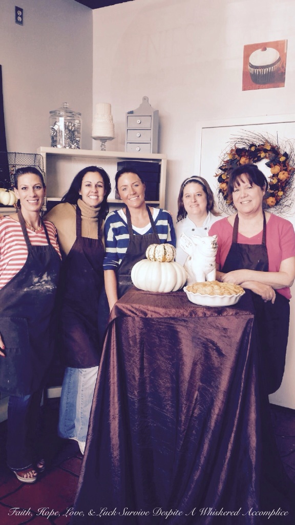 Thanksgiving Pie Class | Faith, Hope, Love, and Luck Survive Despite a Whiskered Accomplice