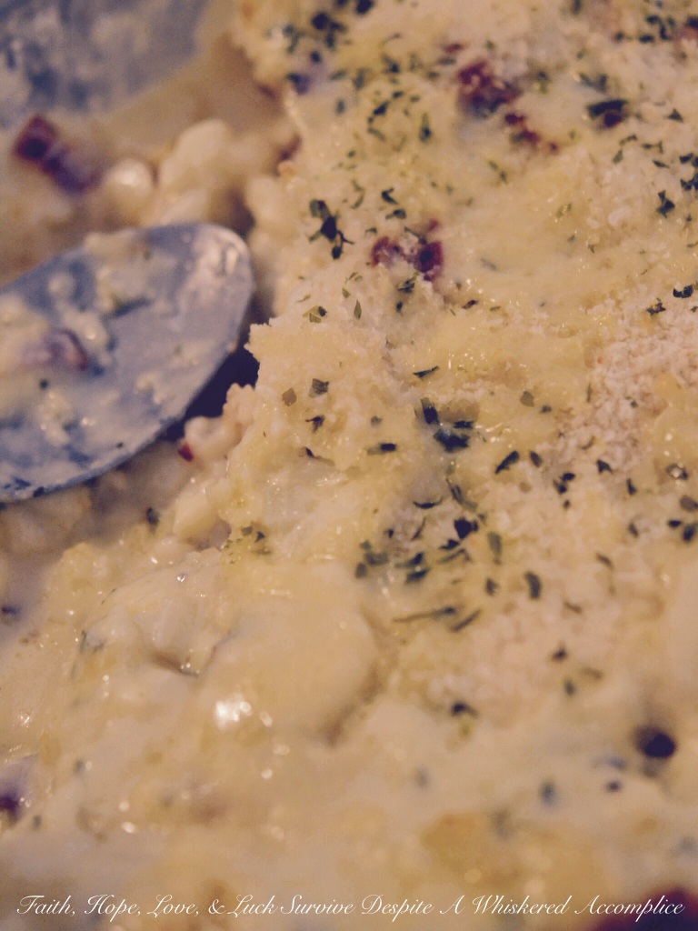 Cauliflower Au Gratin | Faith, Hope, Love, and Luck Survive Despite a Whiskered Accomplice