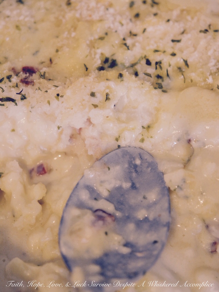 Cauliflower Au Gratin | Faith, Hope, Love, and Luck Survive Despite a Whiskered Accomplice
