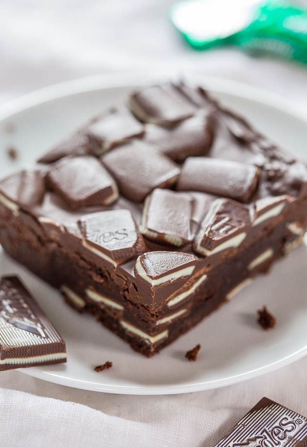 Andes Mint Brownies | Faith, Hope, Love, and Luck Survive Despite a Whiskered Accomplice
