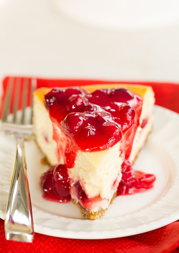 Cranberry-Eggnog Cheesecake | Faith, Hope, Love, and Luck Survive Despite a Whiskered Accomplice