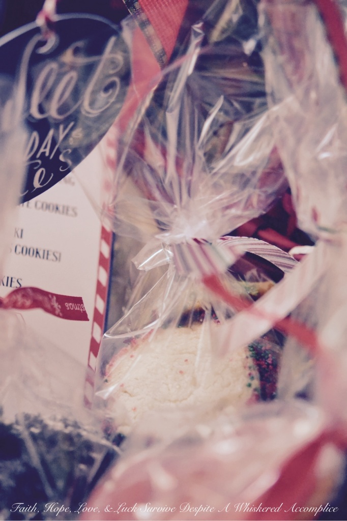 Christmas Cookie Packaging | Faith, Hope, Love, and Luck Survive Despite a Whiskered Accomplice