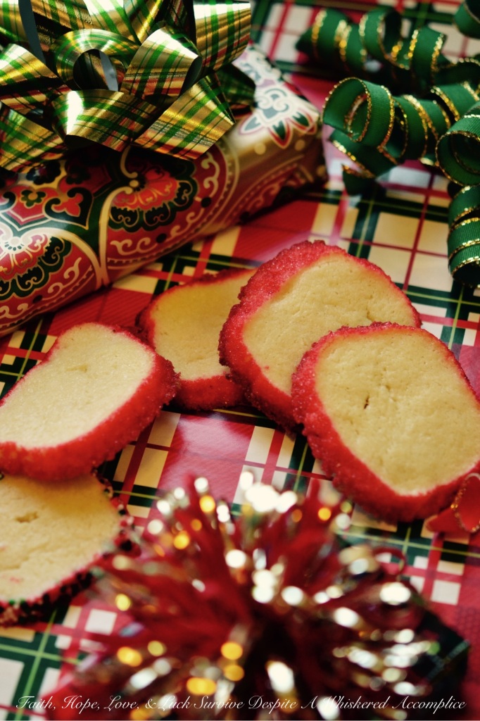 Polish Christmas Cookies - Krakiowanki, also known as Polish Christmas Cookies, are butter and cream cheese slice-and-bake cookies, coated in sprinkles or colored sugar. With their colorful and festive presentation, these simple and delicious cookies make a great addition to any holiday cookie plate or tray.