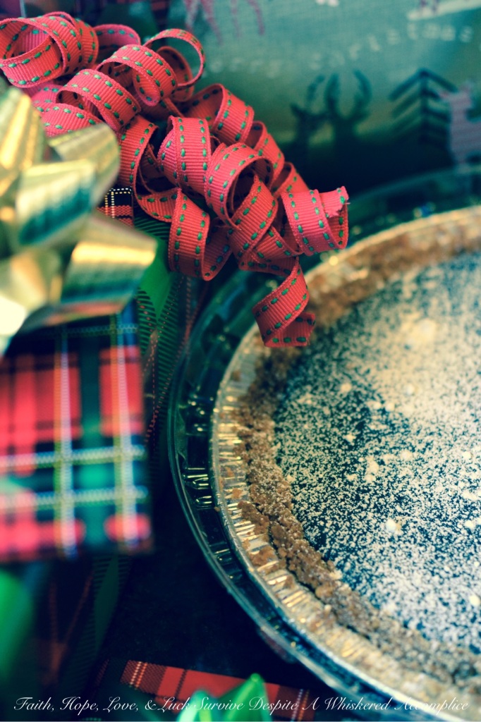 Dark Chocolate Chex Mix Pie | Faith, Hope, Love, and Luck Survive Despite a Whiskered Accomplice