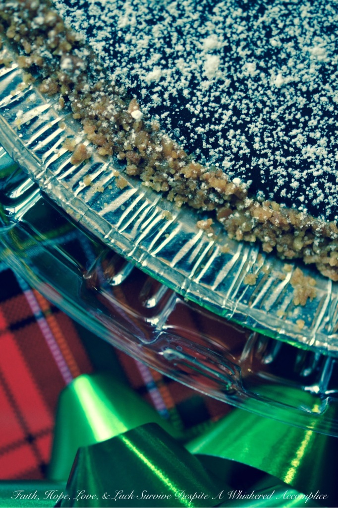 Dark Chocolate Chex Mix Pie | Faith, Hope, Love, and Luck Survive Despite a Whiskered Accomplice