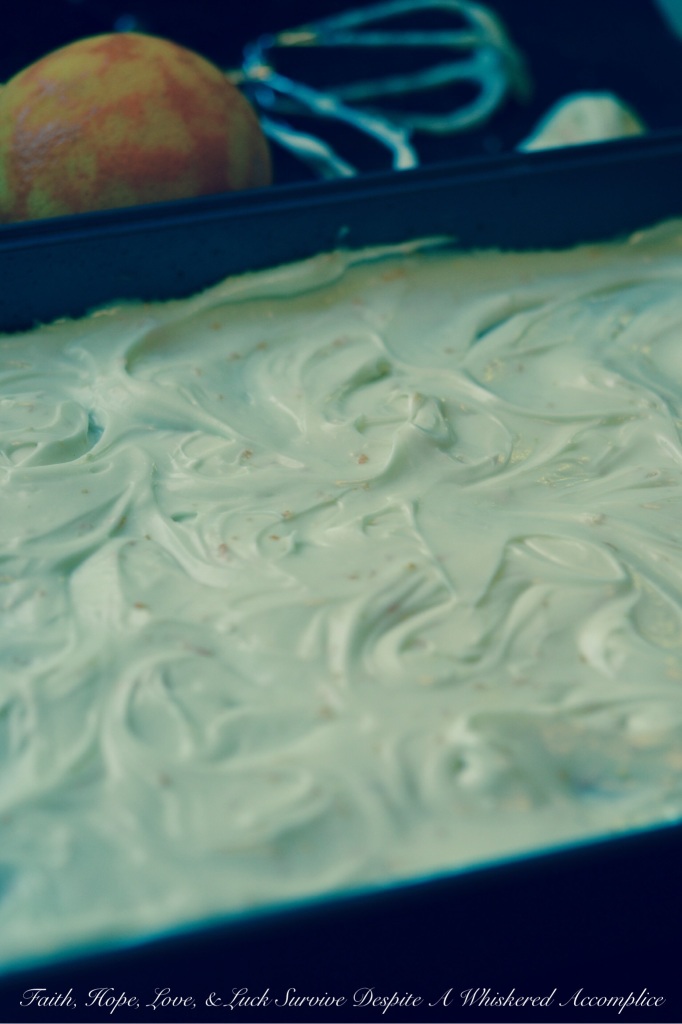 Gingerbread with Citrus Cream Cheese Frosting | Faith, Hope, Love, and Luck Survive Despite a Whiskered Accomplice