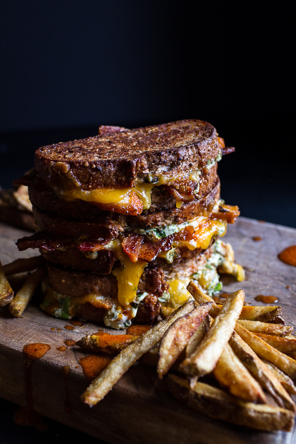 Big Popper Hot Buffalo Chicken and Bacon Grilled Cheese | Faith, Hope, Love, and Luck Survive Despite a Whiskered Accomplice
