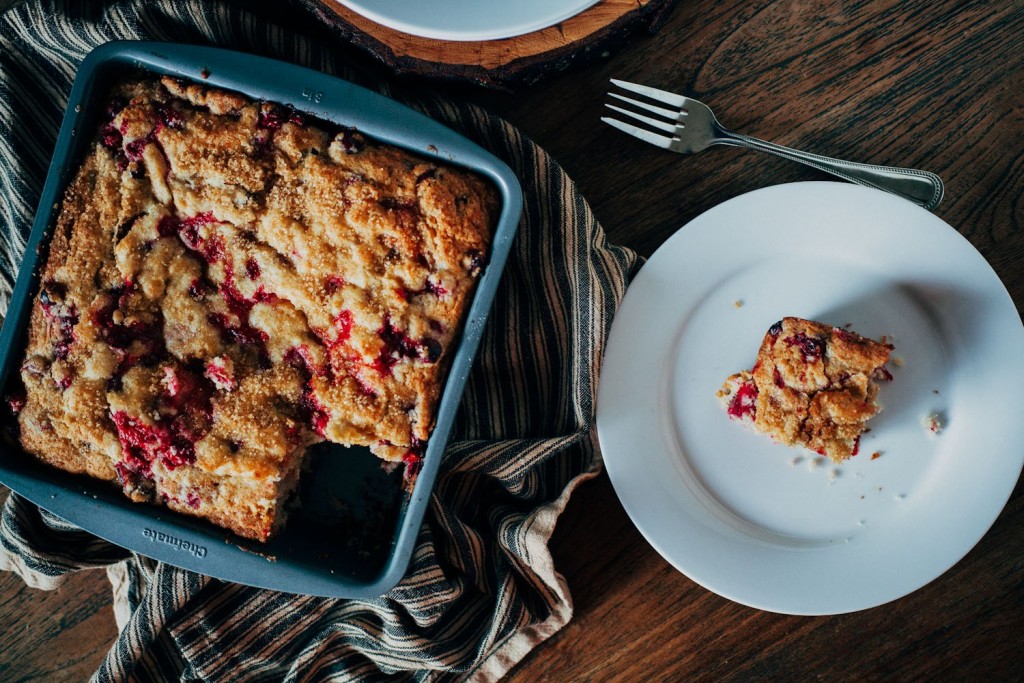 Cranberry Lime Tea Cake | Faith, Hope, Love, and Luck Survive Despite a Whiskered Accomplice
