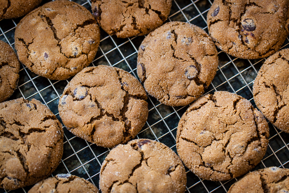 Ginger Chocolate Cookies | Faith, Hope, Love, and Luck Survive Despite a Whiskered Accomplice
