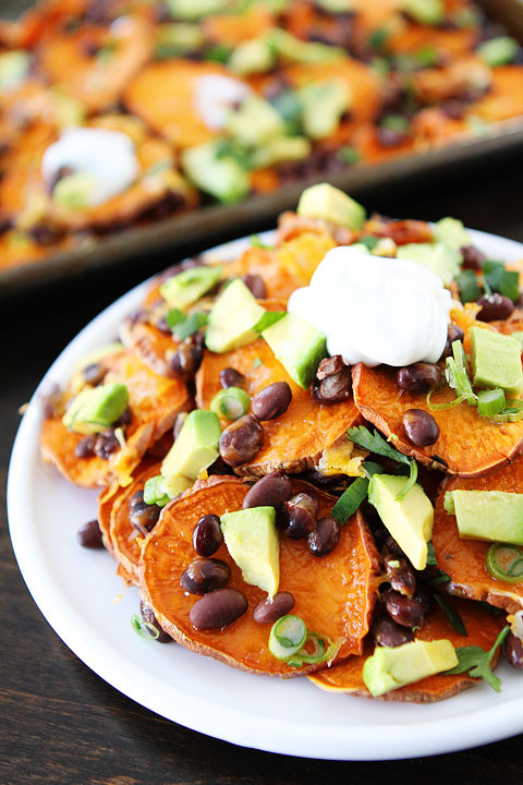 Loaded Sweet Potato Nachos | Faith, Hope, Love, and Luck Survive Despite a Whiskered Accomplice