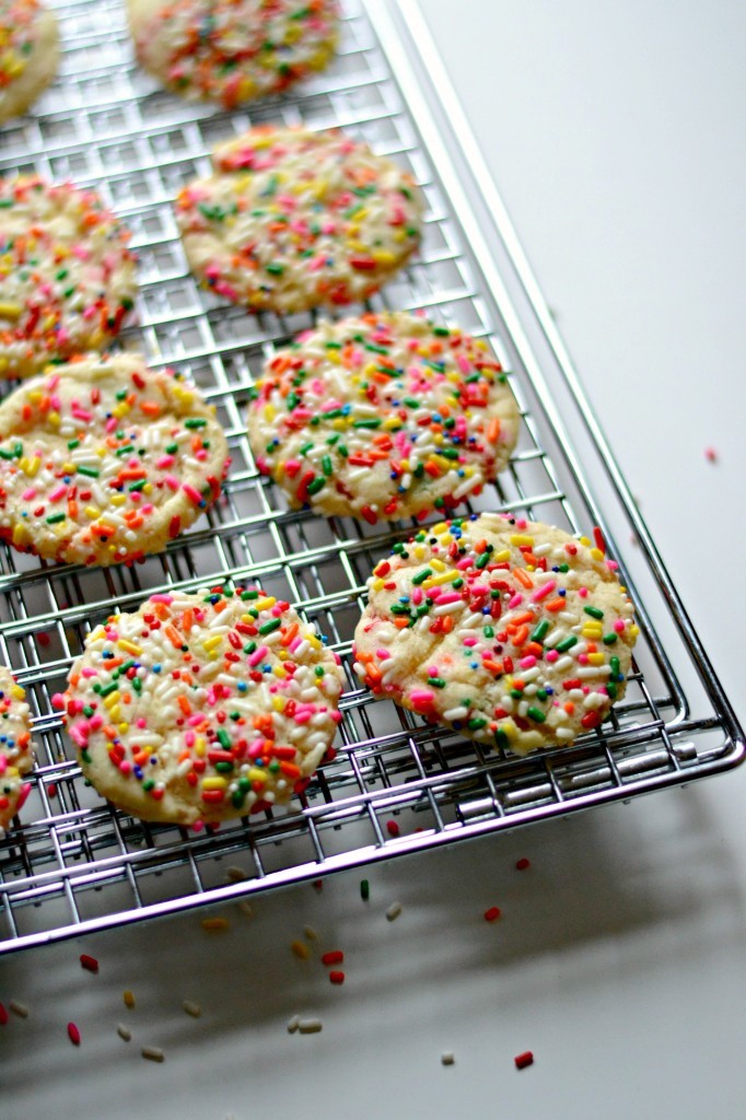 Vanilla Bean Confetti Cookies | Faith, Hope, Love, and Luck Survive Despite a Whiskered Accomplice
