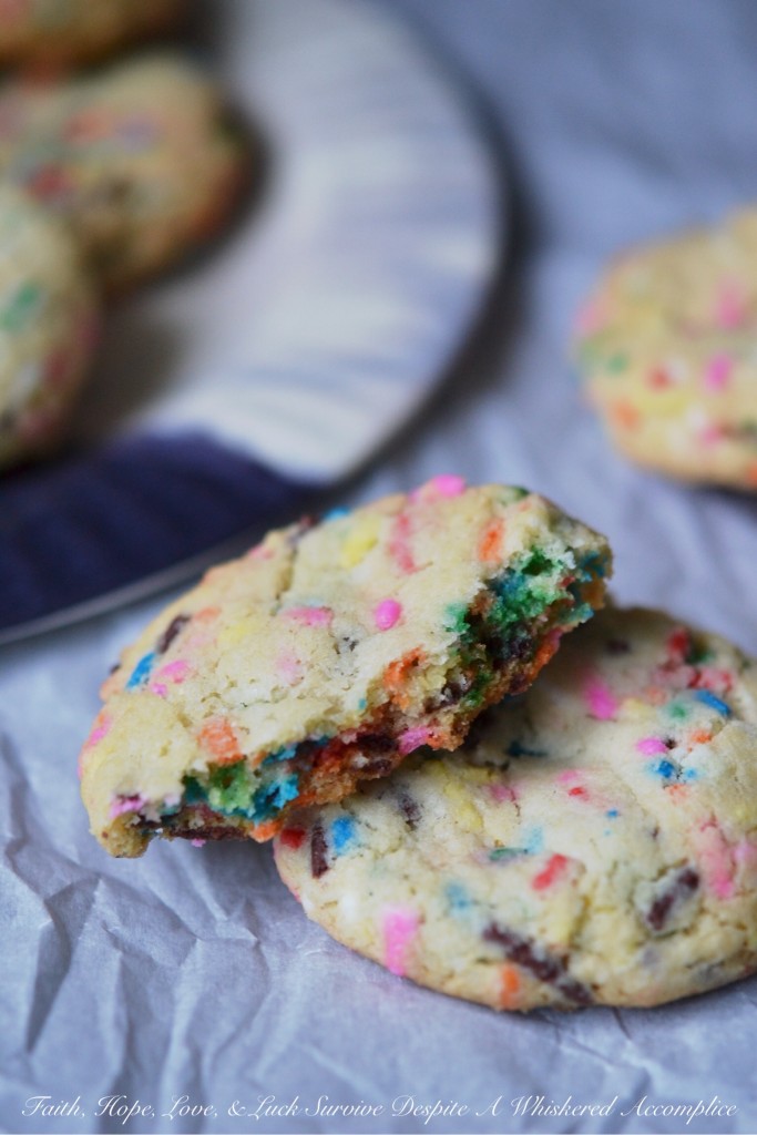 Almond Sprinkle Cookies - What's better than a cookie loaded with lots and lots of rainbow sprinkles? A delicate, sweet, and absolutely yummy sprinkle-packed cookie with a lovely almond flavor. These cookies aren't just pretty, they're seriously delicious.