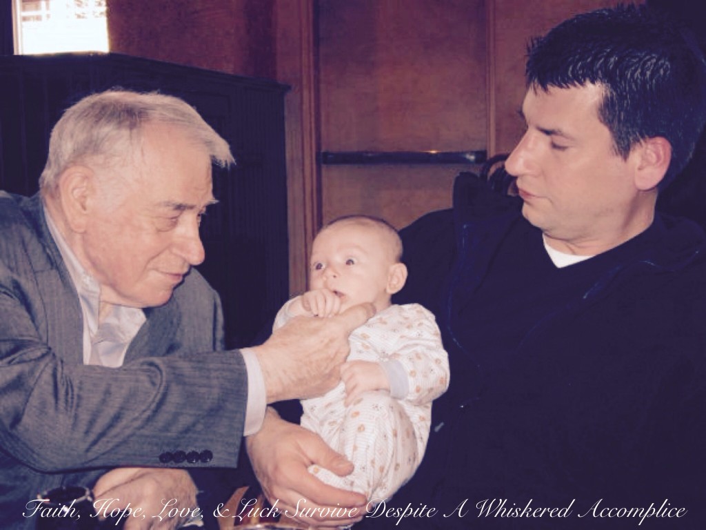 Three Generations of Matthews Men | Faith, Hope, Love, and Luck Survive Despite a Whiskered Accomplice