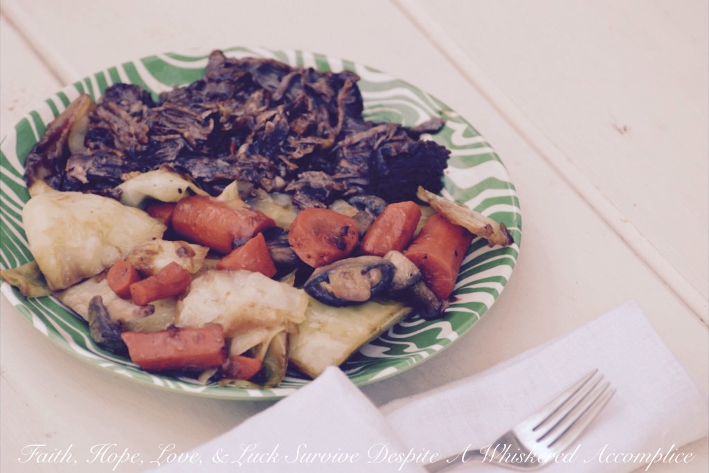 Pot Roast with Stout Gravy | Faith, Hope, Love, and Luck Survive Despite a Whiskered Accomplice