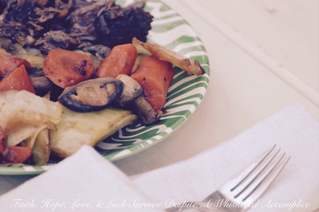 Pot Roast with Stout Gravy | Faith, Hope, Love, and Luck Survive Despite a Whiskered Accomplice