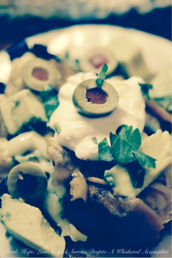 Sweet Potato "Nachos" | Faith, Hope, Love, and Luck Survive Despite a Whiskered Accomplice