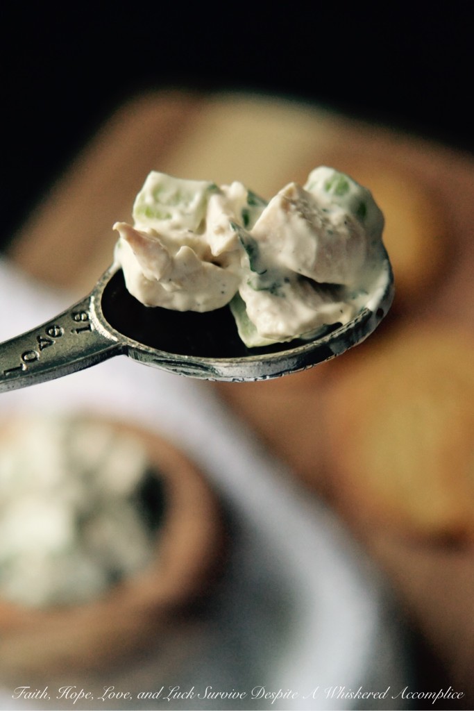 Baked Tarragon Chicken Salad | Faith, Hope, Love, and Luck Survive Despite a Whiskered Accomplice