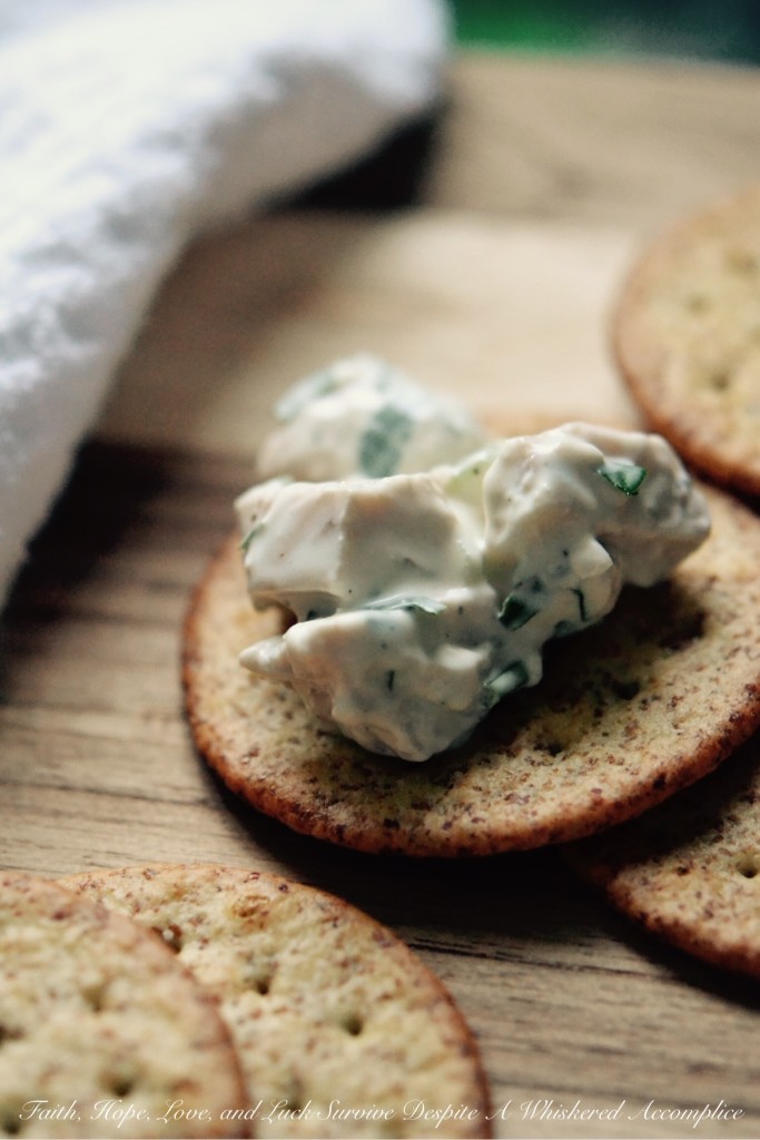 Baked Tarragon Chicken Salad | Faith, Hope, Love, and Luck Survive Despite a Whiskered Accomplice