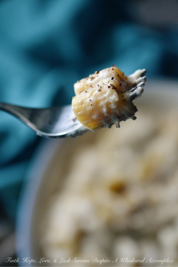 One-Pot Alfredo Mac and Cheese | Faith, Hope, Love, and Luck Survive Despite a Whiskered Accomplice
