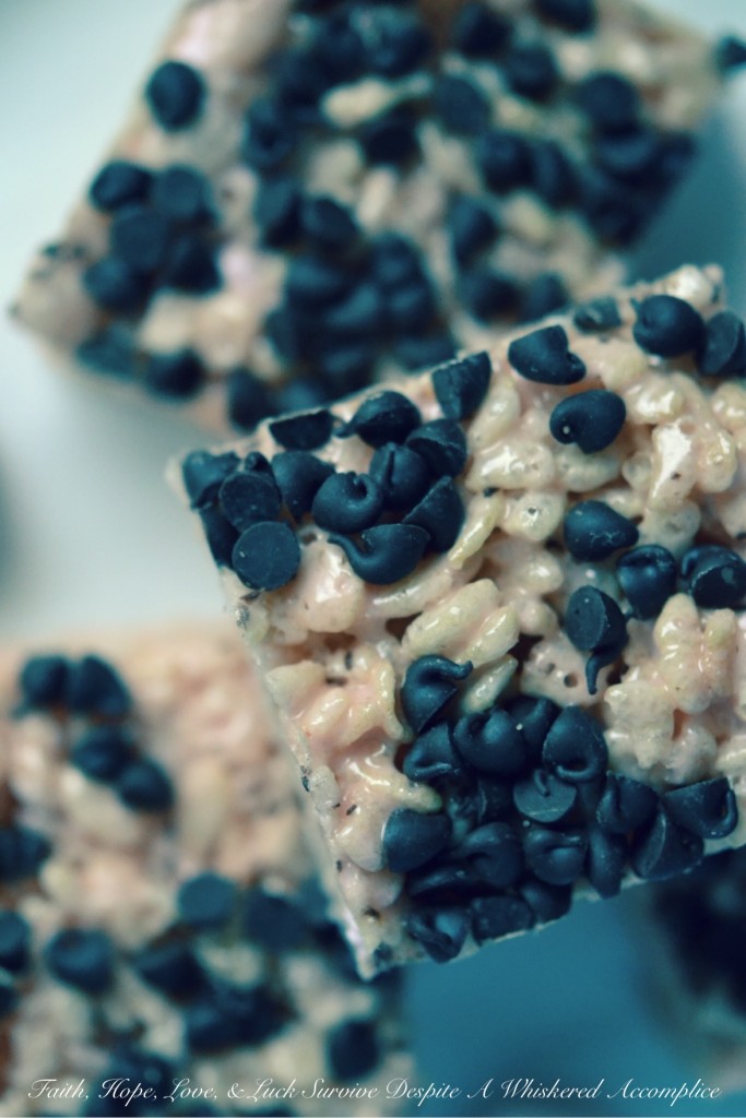 Berry Rice Krispies Treats | Faith, Hope, Love, and Luck Survive Despite a Whiskered Accomplice