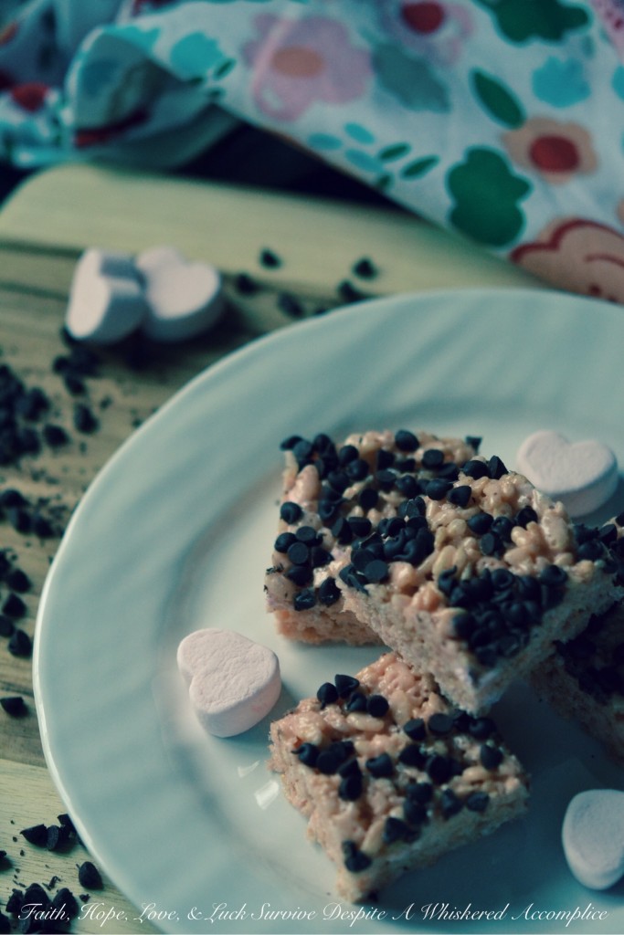 Berry Rice Krispies Treats | Faith, Hope, Love, and Luck Survive Despite a Whiskered Accomplice