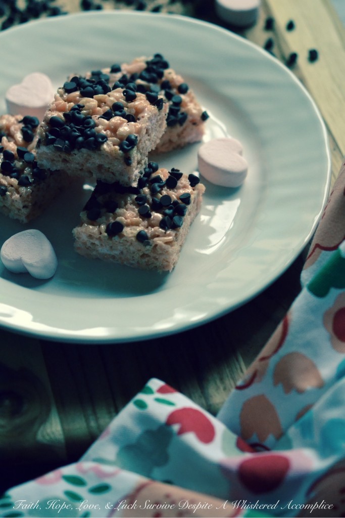 Berry Rice Krispies Treats | Faith, Hope, Love, and Luck Survive Despite a Whiskered Accomplice
