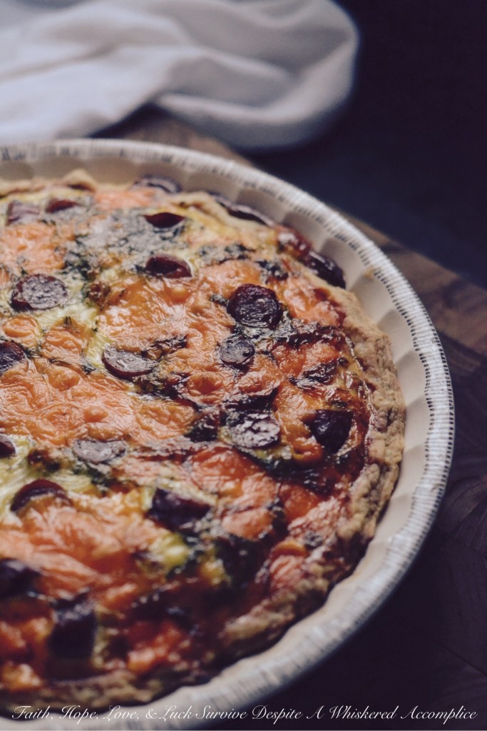 Irish Quiche - Imagine a golden, flaky pie crust, boasting the winning richness of Irish butter, with just a hint of beer woven into the dough for an incredibly unique flavor. And since we're really leaning into the green for this recipe, fragrant dried dill makes an appearance in both the crust and the creamy, egg filling. Layer in chopped maple breakfast sausages, slices of deli Provolone, and a few wee chopped pieces of Colby cheese, and you have a quiche that’s not just amazing, but truly a cut, or slice, above. Want to seriously Irish up this recipe? Try replacing the maple sausages with traditional Irish Bangers.